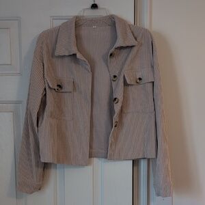 Cropped Corduroy Jacket
